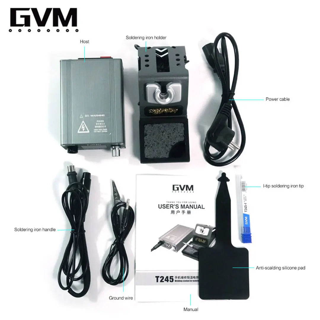 RELIFE GVM T245 Soldering Station Warming Automatic Sleep 130W Soldering Station Mobile Phone Repair Constant Temperature