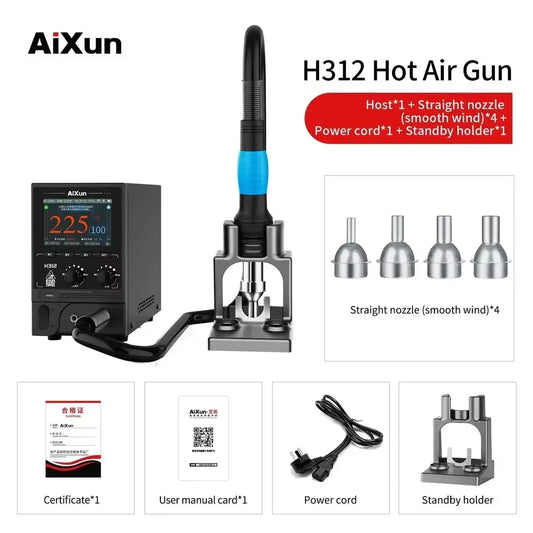 AIXUN H414D/H314/H312/H310D Hot Air Rework Station Options