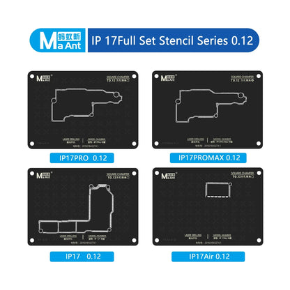 Plataforma MAANT para reballing de la capa intermedia de iPhone X-17