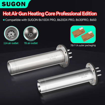 SUGON 8620 Pro Hot Air Gun Heating Element Ceramic Heating Core 110V/220V For SUGON 8650 Pro Heat Gun Rework Soldering Repair