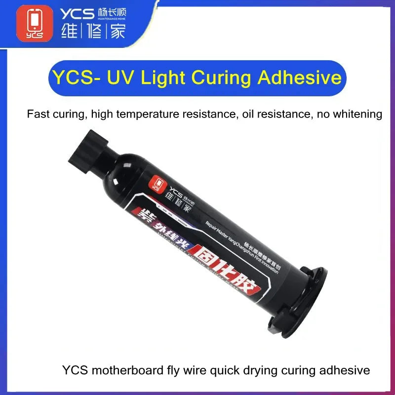 YCS 3S Fast UV Curing Solder Mask Adhesive for PCB & Motherboard Repair