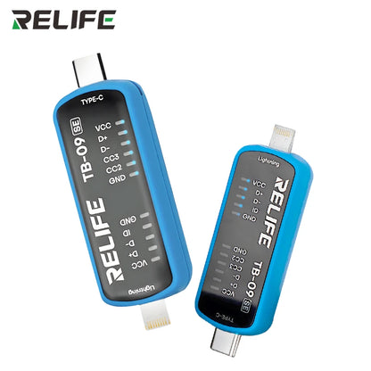 RELIFE TB-09 SE Lightning/USB-C Port Tester