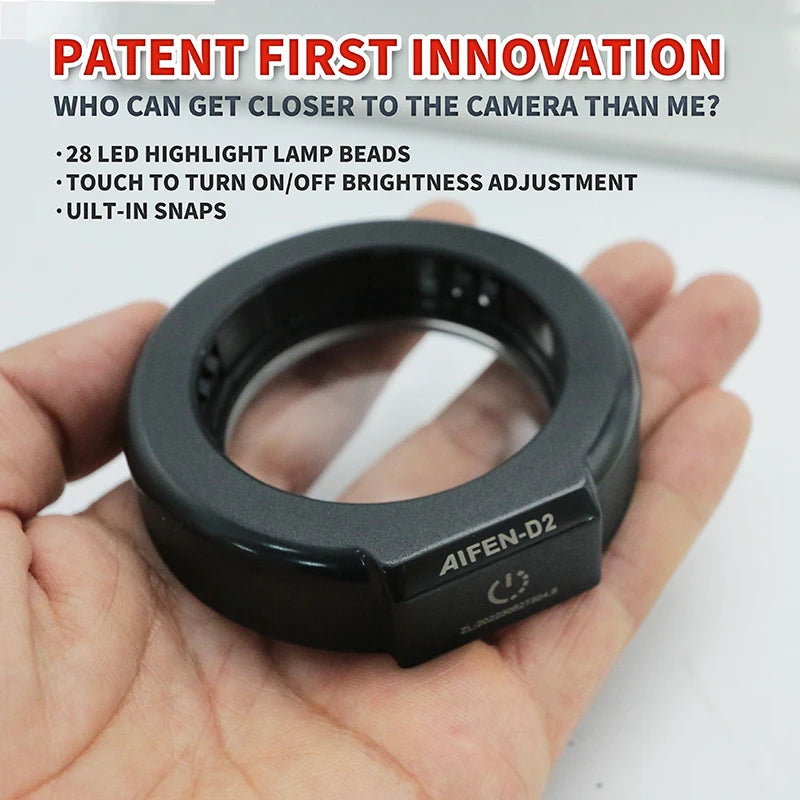 AIFEN D2 Microscope LED Ring Light Illuminator Lamp For Microscope Circle Light Industrial Microscope Camera Light Source