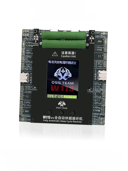 Newest OSS W11S Battery Life Pop Up Tester Fully Automatic 100% Calibrator for IPhone 11-17 Pro Max Battery Repair Tool