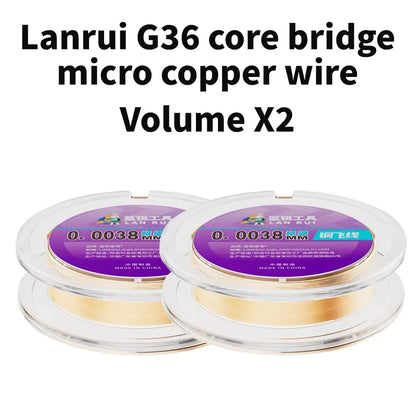 LANRUI G36 0.0038mm Micro Copper Wire Fine Tough For CPU Motherboard Cable Repair