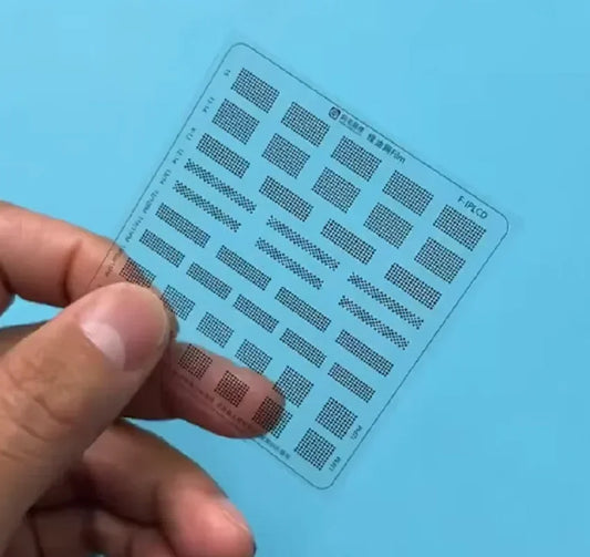 Plantilla de máscara de soldadura UV AMAOE F-IPLCD para pantalla de iPhone
