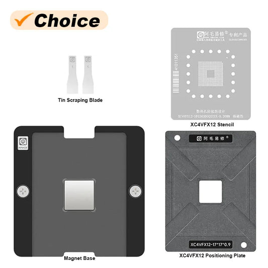 Kit de plataforma magnética para reballing BGA AMAOE XC4VFX12 SFG363