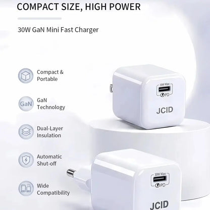 JCID GaN Charger Multi-Power 30/45/67W PD Adapter with Data Cable for Smartphone Tablet Home And Repair Shop Use