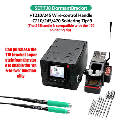SUGON T66 230W Soldering Station Intelligent Dual Rework Station Fast Heating Welding Machine 7 Languages Phone PCB Repair Tools