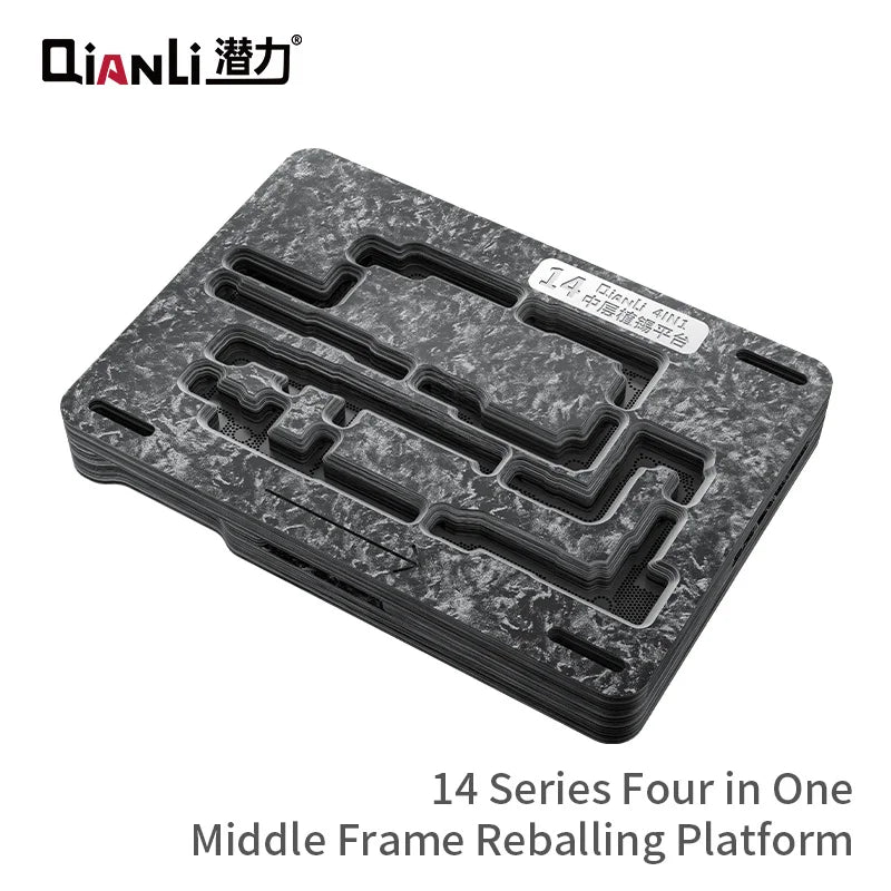 QIANLI Middle Frame Reballing Platform for Phone X 11 12 13 14 Series BGA Reballing Tin Planting Station with Stencil