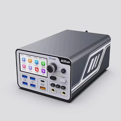 AIXUN P3208 320W Smart Regulated Power Supply for Phone 7-14ProMax Support PD/QC Fast Charge Protocols One-button Power-on Cable