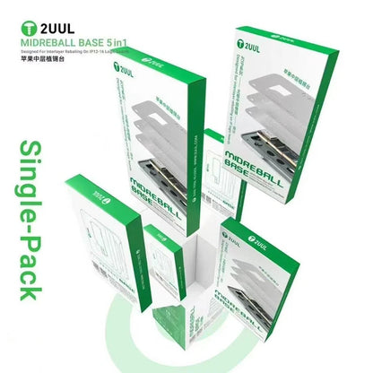 2UUL BH13 Midreball Base 5 IN 1 Designed for Interlayer Reballing on Phone 12-16 Series Logic Boards Super-Strength Magnetic