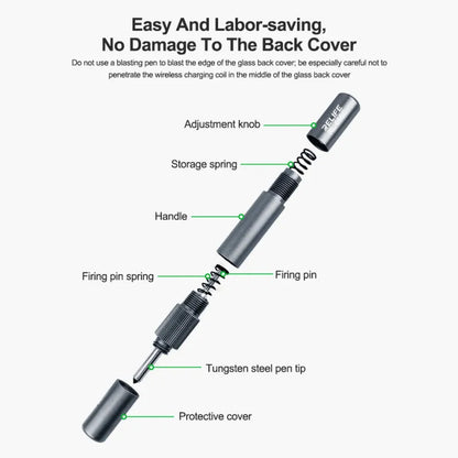 RELIFE RL-066C Rear Glass Breaking Pen for IP8-16PM/HW P/Mate Rear Shell Battery Glass Cover Breaker Blasting Repair Tool