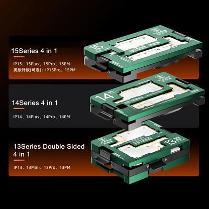 YCS Motherboard Layered Testing Frame For IP X XS 11 12 13 14 15 16 Pro Max Plus Middle Level Radio Frequency Function ISocket