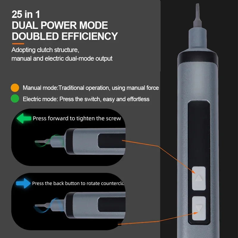 NASAN Rechargeable Precision Screwdriver with 25 Bits
