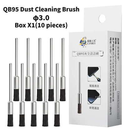 Lanrui 2.35mm/3.0mm 10PCS/BOX QB95 Dust Cleaning Brush Used To Clean Dust From Motherboards Tailports Earphones Speakers