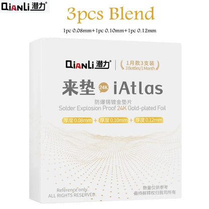 Qianli iAtlas 24k Explosion Proof Gold-plated Foil Gasket for Phones Mainboard Middle Frame Chip Filling Reballing Repair Tool