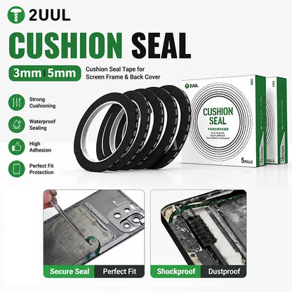 2UUL CS01 CS02 3mm/5mm Cushion Seal Tape Foam Adhesive for Mobile Phone Curved Screen LCD Frame Repair Tool