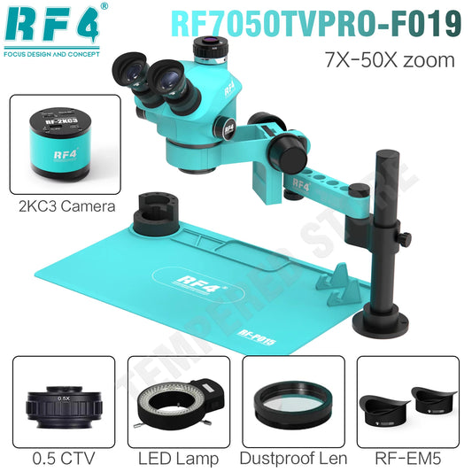 Microscopio articulado RF4 7050TV de la serie 7-50X
