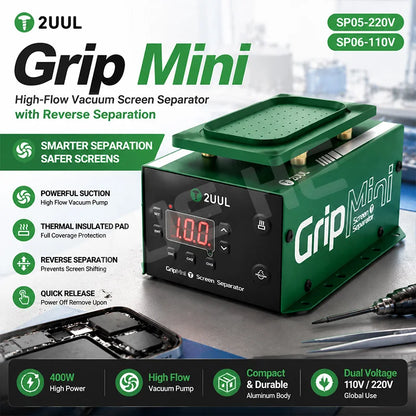 2UUL Grip Mini High Flow Vacuum Screen Separator Anti Shift Suction Platform For phone LCD Screen Separation Repair Tool
