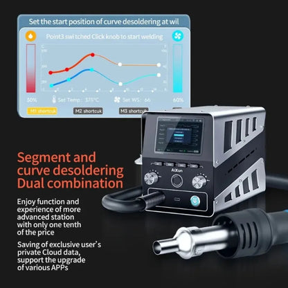 Aixun H314 Intelligent Hot Air Gun Soldering Station 1400W Digital High Power BGA Rework Heating Station With Nozzle