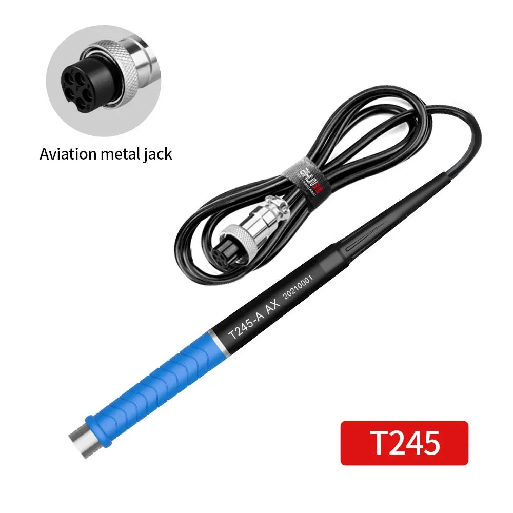 AiXun Solder Handle T12 T245 936 T210 T115 Station Handle For T3A T3B T420D Soldering Station Welding Iron Kit