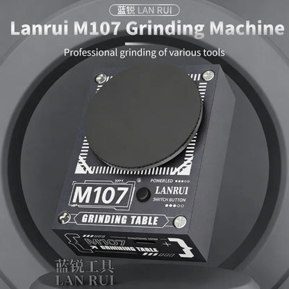 Lanrui Electric Disc Polishing Grinding Machine M107 Hand Sharpening Tool for Scissors Tweezers Blades Carving Knives Tools Set