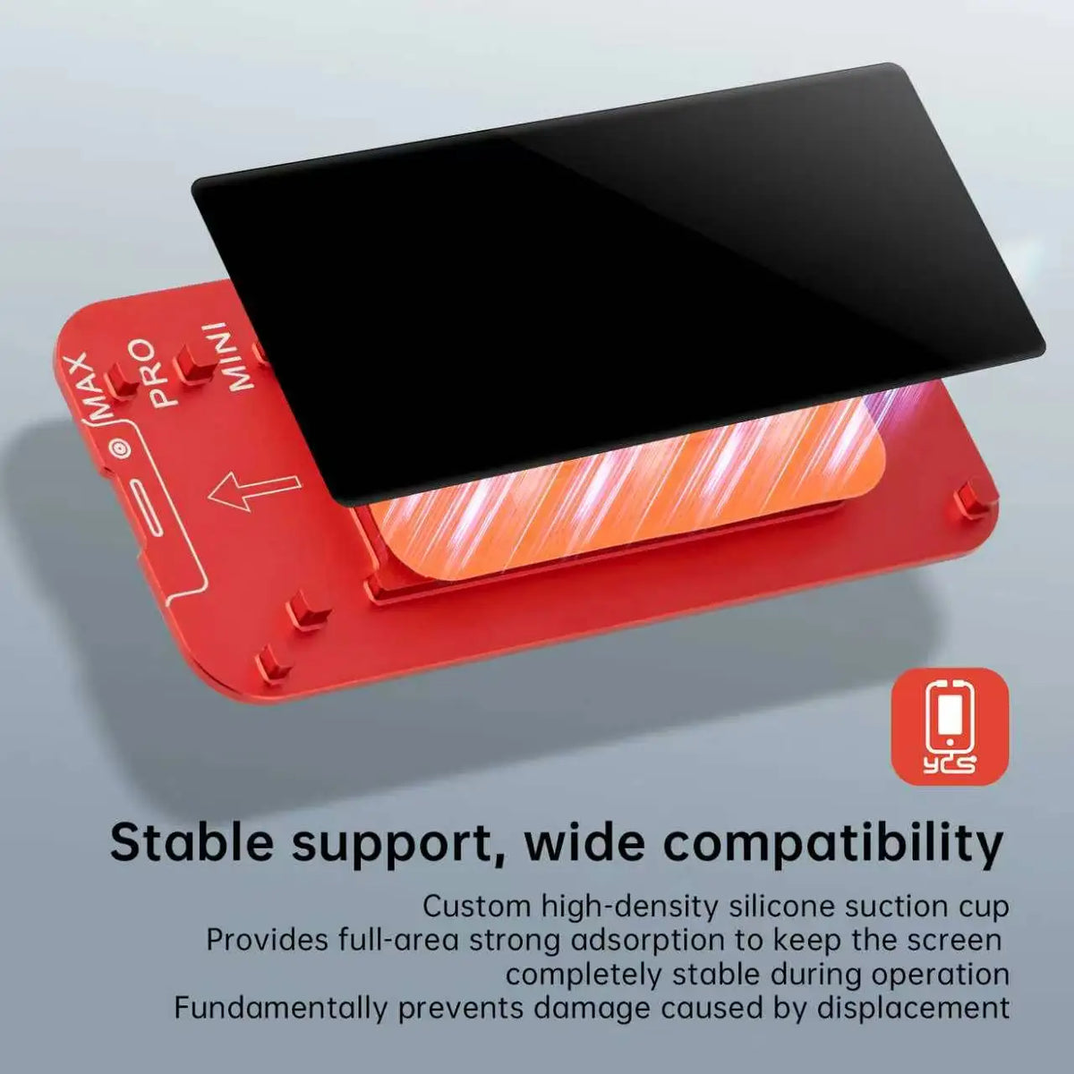 YCS Visual Separation Mold Phone Screen Repair Fixture Compatible with 99% Flat & Curved Screens Universal Mobile Repair Tool