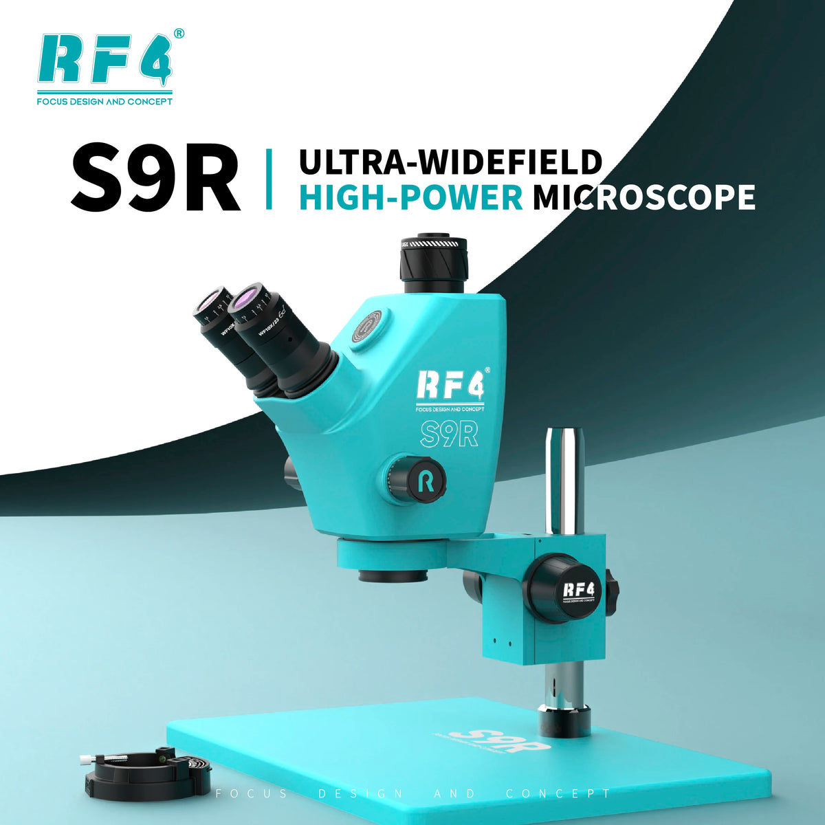 RF4 S9R 7-74X Wide-View Stereo Microscope