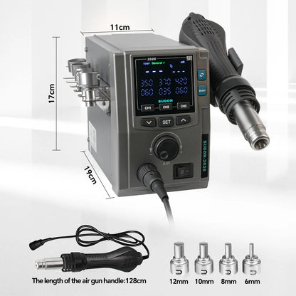 SUGON 2026 700W Soldering Station 160 Grade Airflow Hot Air Gun Electronics Rework Station Phone Repair BGA PCB SMD Solder Tools