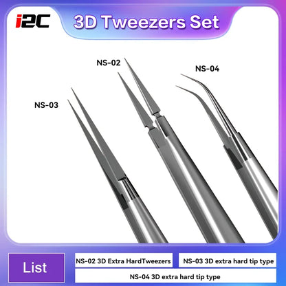 i2C NS-Series 3D Alloy Precision Tweezers