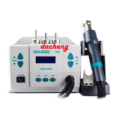 1000W Quick 861 DW Professional Hot Air Gun, Quick 861 Pro Intelligent Rework Desoldering Station, Precise Temperature Control