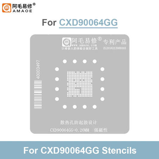 Kit de plataforma magnética de reballing BGA APU AMAOE PlayStation 5 CXD90064GG (0,20 mm)