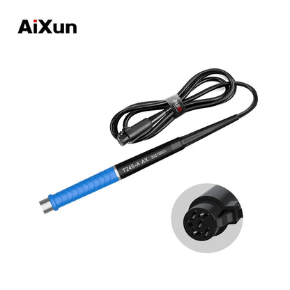 AiXun Solder Handle T12 T245 936 T210 T115 Station Handle For T3A T3B T420D Soldering Station Welding Iron Kit