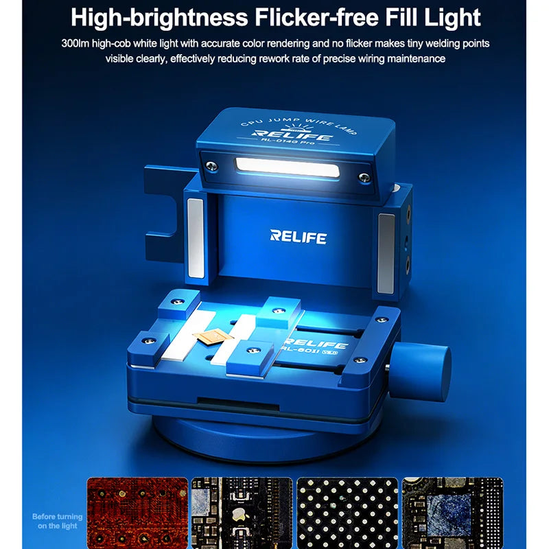 RELIFE RL-014G Pro Chip Fly Wire Light Set, Suitable for Precision Fly Wire Repair Tools of Various Chip Motherboards