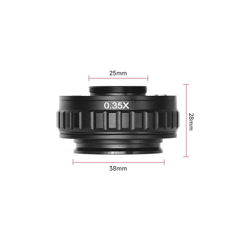 Adaptador ajustable AMAOE para cámara de microscopio con montura C y TV (0,35X/0,4X/0,5X)