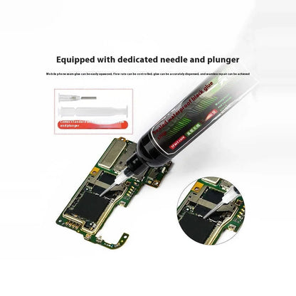YCS 10CC Black Chip Sealing Glue UV Curing Waterproof Adhesive for Cell Phone CPU LCD IC Beautification Renovation Repair Tools