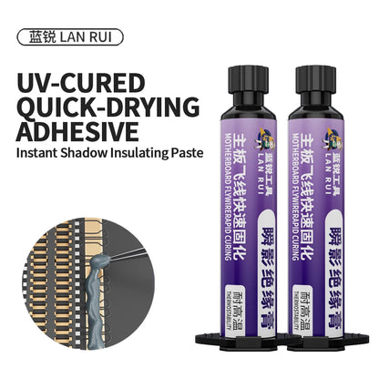 Pasta aislante para PCB de curado UV LANRUI de 10 ml