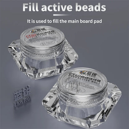 LANRUI CT60/CT80 Active Solder Balls 25K Micro BGA Repair Beads for IP Android Motherboard Fixing Lead-Free Welding Repair Balls