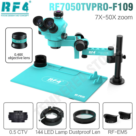 Microscopio articulado RF4 7050TV de la serie 7-50X