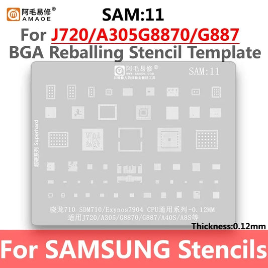 Plantilla de reballing BGA Samsung AMAOE SAM1-SAM21
