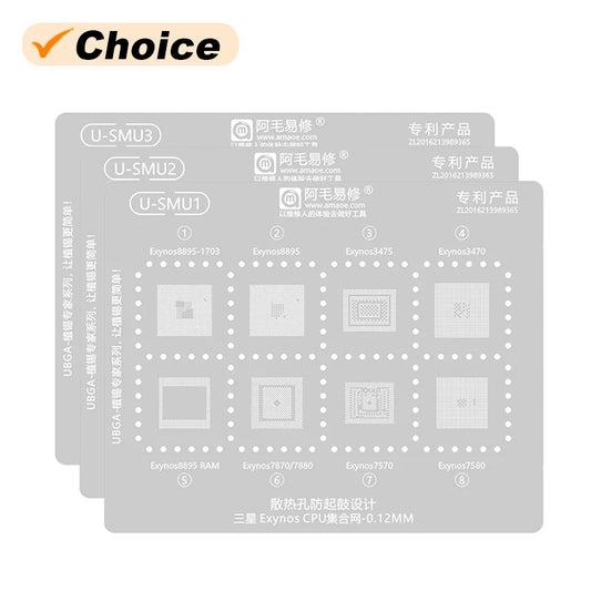 Plantilla de reballing para Samsung Exynos AMAOE UBGA