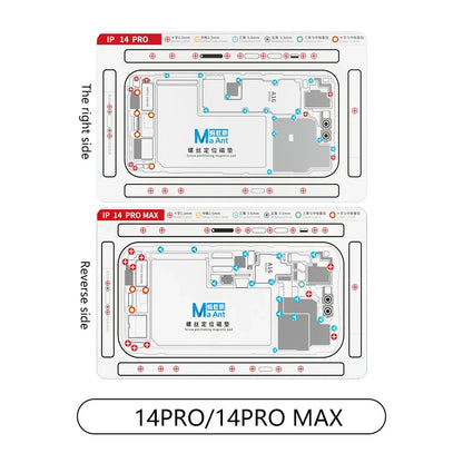 MaAnt screw positioning plus magnetic pad for iPhone X-15pro Max screw holder chart pad mobile phone repair and disassembly tool