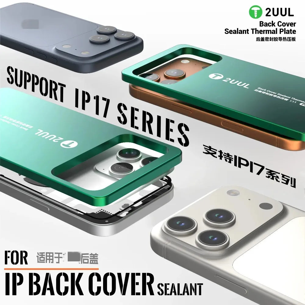 2UUL DA68 Back Cover Sealant Thermal Plate for IPhone 17 Series Phone Repair Heat Conduction Pressure Tool Glue Curing