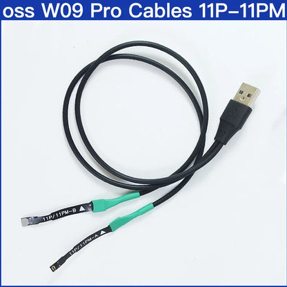 OSS W09 Pro V3 Herramienta de reparación de ventana emergente de salud de batería para iPhone 11 12 13 14 15 Kit de instrumento de reparación de restablecimiento de datos de duración de batería IC de teléfono