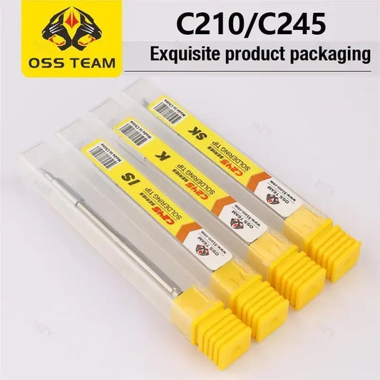 Puntas de repuesto para soldador sin plomo OSS TEAM C210/C245/C115