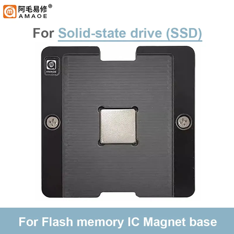 Kit de plataforma magnética de reballing para SSD NAND Flash AMAOE BGA132 y BGA152