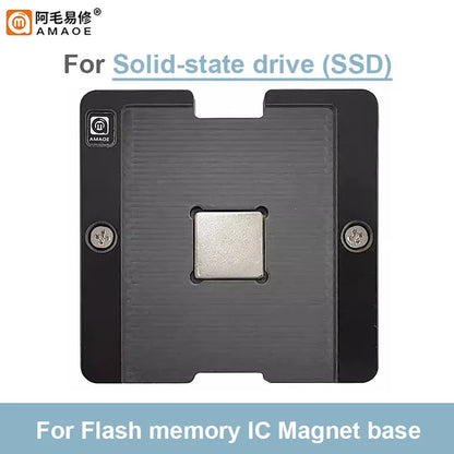 Kit de plataforma magnética de reballing para SSD NAND Flash AMAOE BGA132 y BGA152