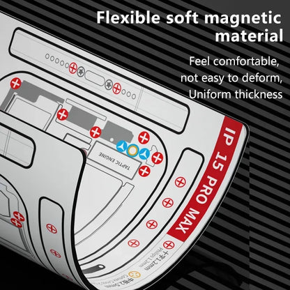 MaAnt screw positioning plus magnetic pad for iPhone X-15pro Max screw holder chart pad mobile phone repair and disassembly tool