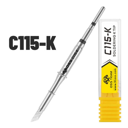 OSS C115 C210 T245 Soldering Tip for JBC C245 C210 C115 Soldering Tip Compatible with Maant GVM OSS Soldering Station Tip Tool